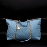 Bolsa Grande Suit Couro Premium Azul Celeste