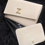 Carteira Couro Saffiano Ana Off White