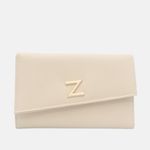 Carteira Couro Saffiano Ana Off White
