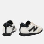 Tênis Couro Camurça Premium Zhaya Off White Preto