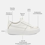 Tênis Couro Premium Classic Branco