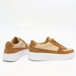Tênis Couro Premium Camurça Classic Caramelo Nude