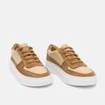 Tênis Couro Premium Camurça Classic Caramelo Nude