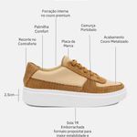 Tênis Couro Premium Camurça Classic Caramelo Nude