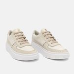 Tênis Couro Premium Camurça Classic Off White Nude