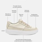 Tênis Couro Premium Camurça Classic Off White Nude