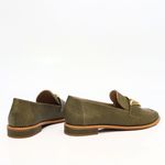 Loafer Couro Texturizado Verde Militar