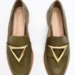 Loafer Couro Texturizado Verde Militar