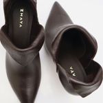 Ankle Boot Couro Premium Salto Baixo Fino Marrom  Café