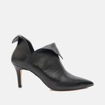 Ankle Boot Couro Premium Salto Baixo Fino Preto