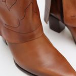 Bota Western Couro Premium Salto Bloco Caramelo