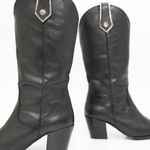 Bota Western Couro Premium Salto Bloco Preto