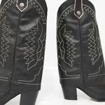 Bota Western Couro Premium Salto Bloco Preto