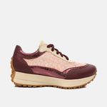 Tênis Couro Premium Sport Glow Vinho Marsala Ruby