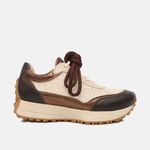 Tênis Couro Premium Sport Glow Café Dark Gold