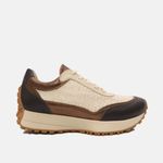 Tênis Couro Premium Sport Glow Café Dark Gold