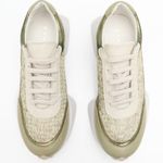 Tênis Couro Premium Sport Glow Verde Mint Safira 