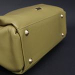 Bolsa Couro Premium Lisa Bamboo Verde Mint
