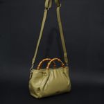 Bolsa Couro Premium Lisa Bamboo Verde Mint