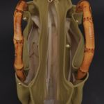 Bolsa Couro Premium Lisa Bamboo Verde Mint