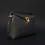 Bolsa Couro Tiracolo Pequena Preto