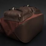 Bolsa Couro Premium Neoprene Casual Fitness Café