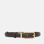 Cinto Couro Double Jamille Marrom Cacau