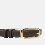 Cinto Couro Double Jamille Marrom Cacau