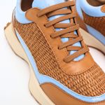 Tênis Couro Premium Sport Glow Tressê Caramelo