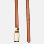 Cinto Couro Double Jamille Caramelo Azul