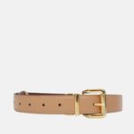 Cinto Couro Double Cintia Vermelho Merlot Nude