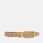 Cinto Couro Double Jamille Vermelho Merlot Nude