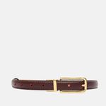 Cinto Couro Double Jamille Vermelho Merlot Nude