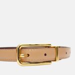 Cinto Couro Double Jamille Vermelho Merlot Nude