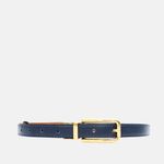 Cinto Couro Double Jamille Caramelo Azul