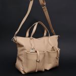 Bolsa Couro Premium Neoprene Casual Fitness Nude
