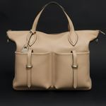 Bolsa Couro Premium Neoprene Casual Fitness Nude