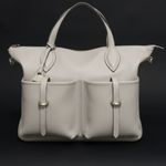 Bolsa Couro Premium Neoprene Casual Fitness Cinza Gelo