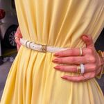 Cinto Rafaela Couro Off White