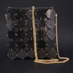 Bolsa Couro Piton Lua Preto