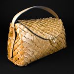 Bolsa Couro Pirarucu Tote Grande Cinza Fendi