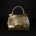 Bolsa Couro Premium Tiracolo Média Verde Militar
