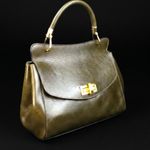 Bolsa Couro Premium Tiracolo Média Verde Militar
