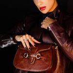 Bolsa Couro Premium Saddle Marrom Claro