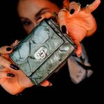 Bolsa Couro Pirarucu Mini Verde