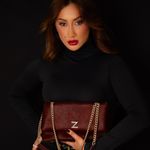 Bolsa Couro Pelo Tiracolo Zhaya Média Vinho