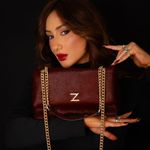 Bolsa Couro Pelo Tiracolo Zhaya Média Vinho