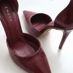 Scarpin Couro Premium Glam Verniz Salto Alto Fino Vermelho Merlot