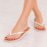 Chinelo Áurea Confort Zhaya Branco