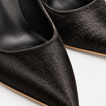 Scarpin Couro Pelo Premium Salto Alto Fino Preto